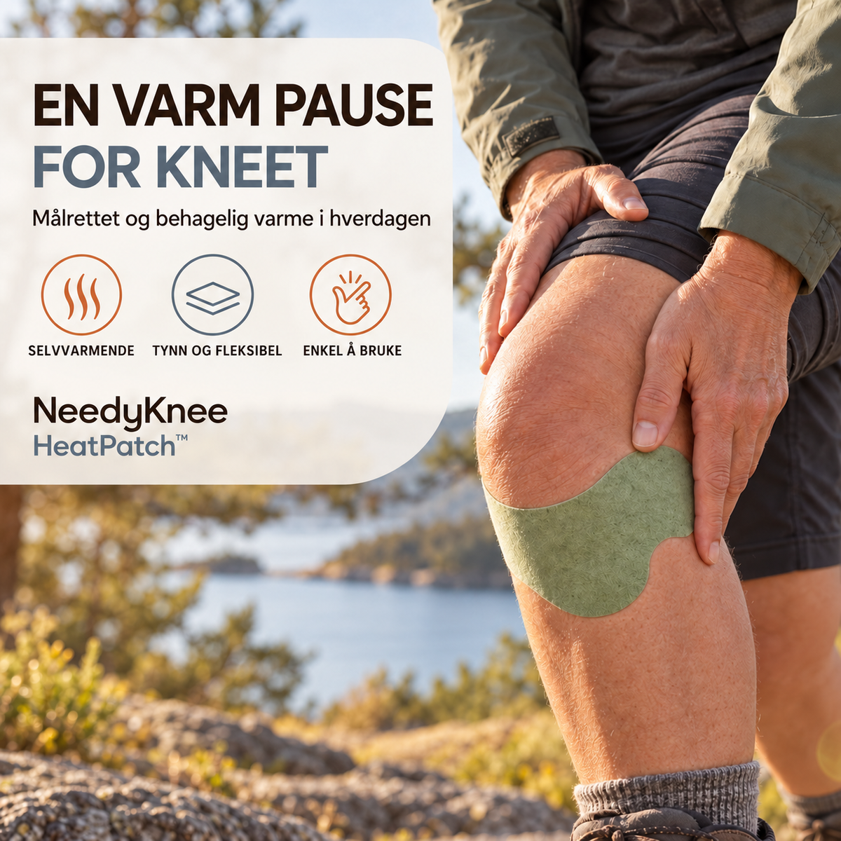 Selvvarmende kneplaster™ – 120 stk