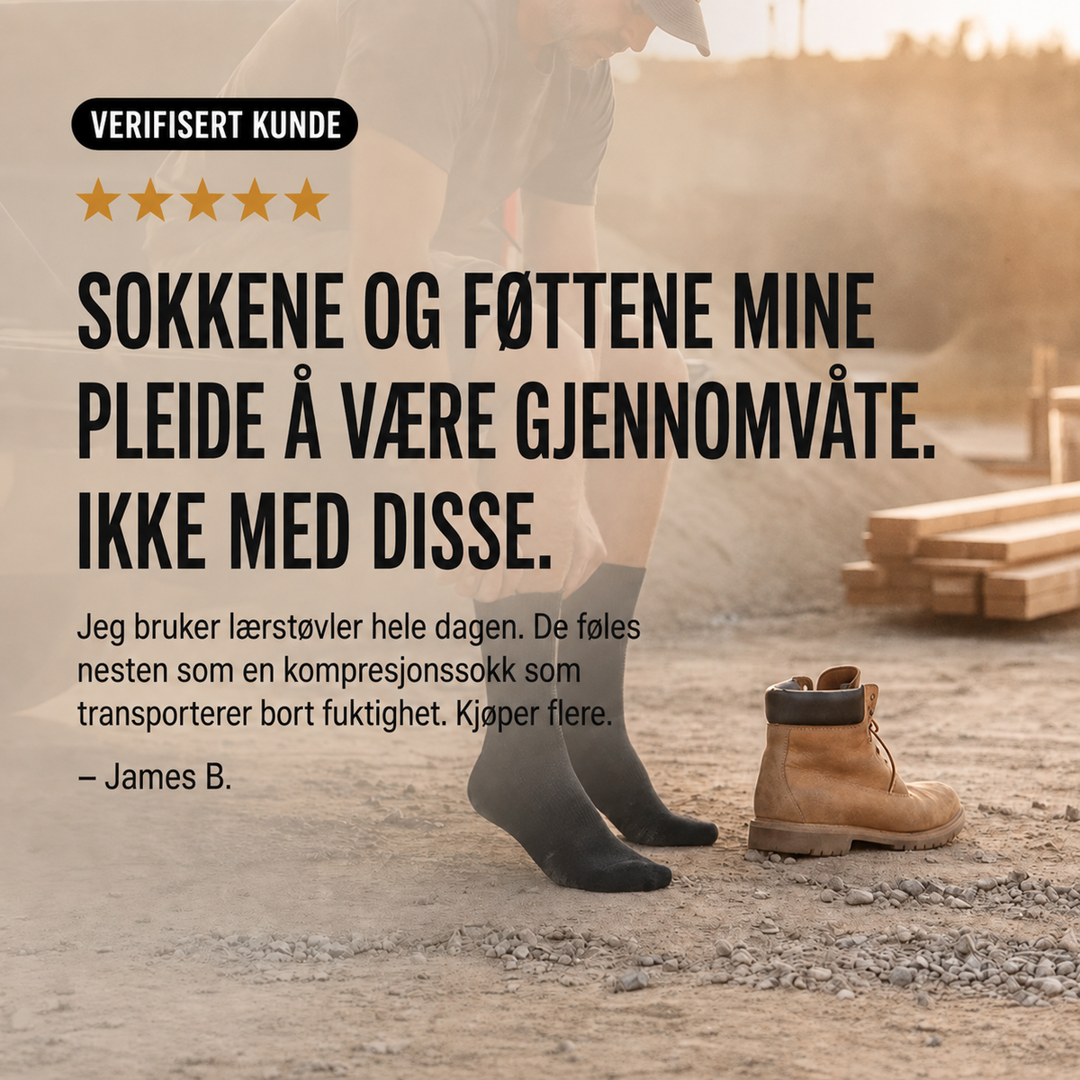 NeedyKnee™ Arbeidssokker
