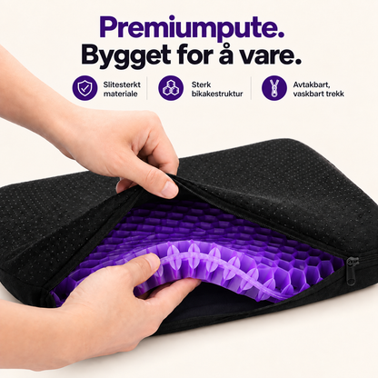 NeedyKnee SitteKomfort™ – Ergonomisk gelpute for sunne sittevaner