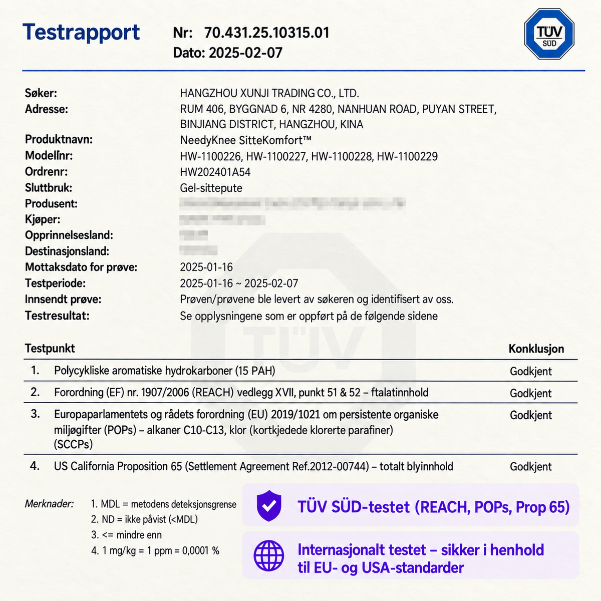 NeedyKnee SitteKomfort™ – Ergonomisk gelpute for sunne sittevaner