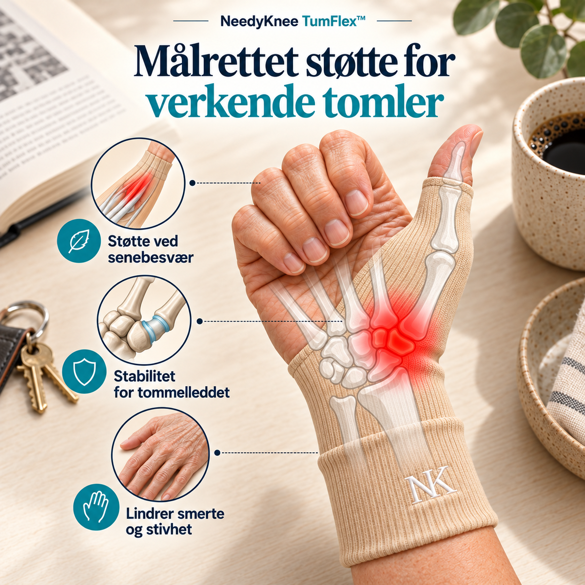NeedyKnee TumFlex™ – Støtte og komfort